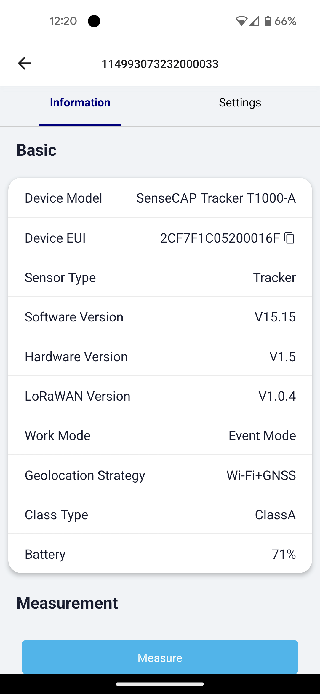 SenseCAP Mate Info Screen